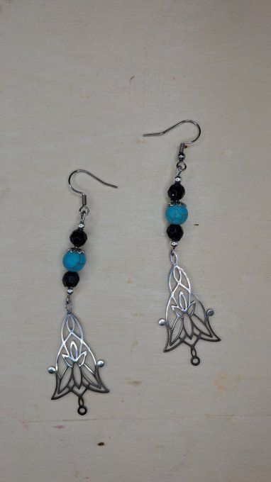 Boucles d’oreilles fushia