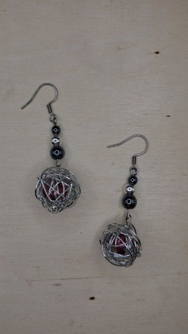 Boucles d’oreilles bohème chic.  vendu.