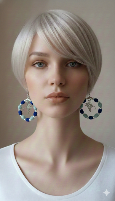  Boucles Ocean argenté