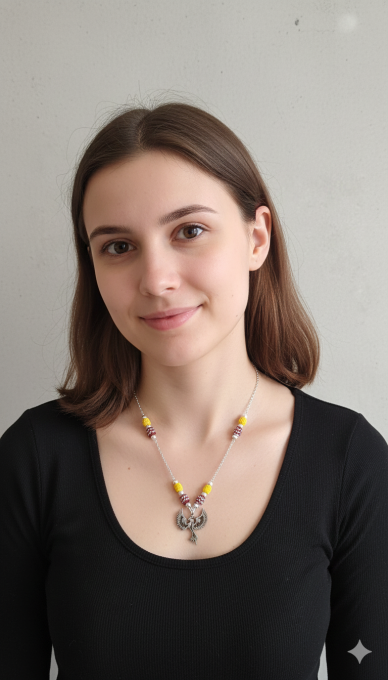 Collier oiseau de feu