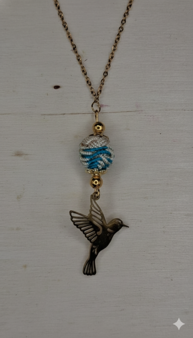Collier colibri 