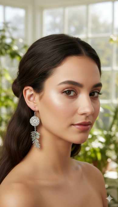 Boucles d’oreilles feuille dirua