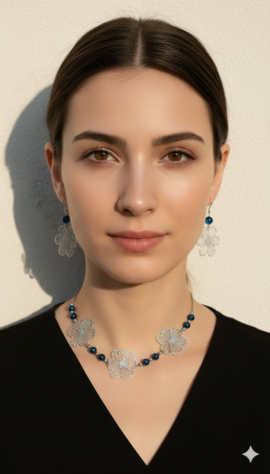 boucles d'oreilles pelargonium