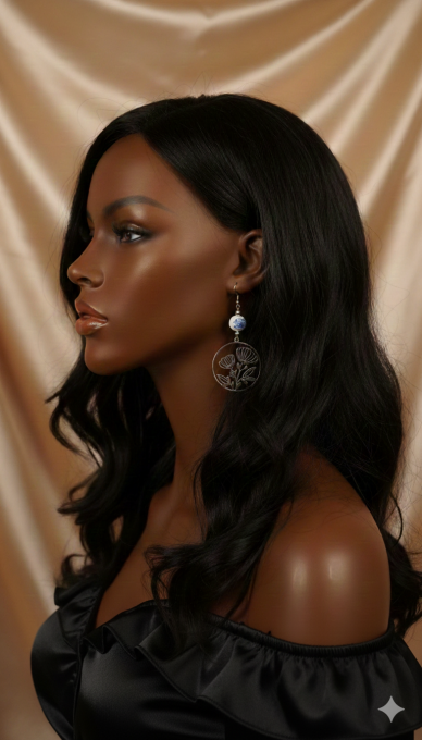  Boucles d’oreilles Fleur