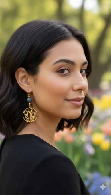 Boucles d’oreilles tulipe 