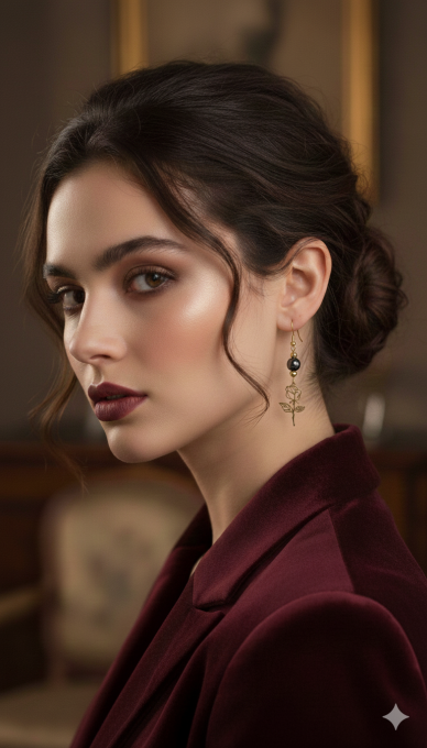 Boucles d’oreilles rose 