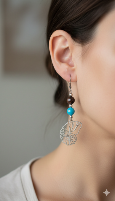 Boucles d’oreilles coquillage 