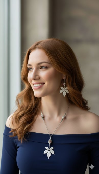  Boucles d’oreilles Feuillle