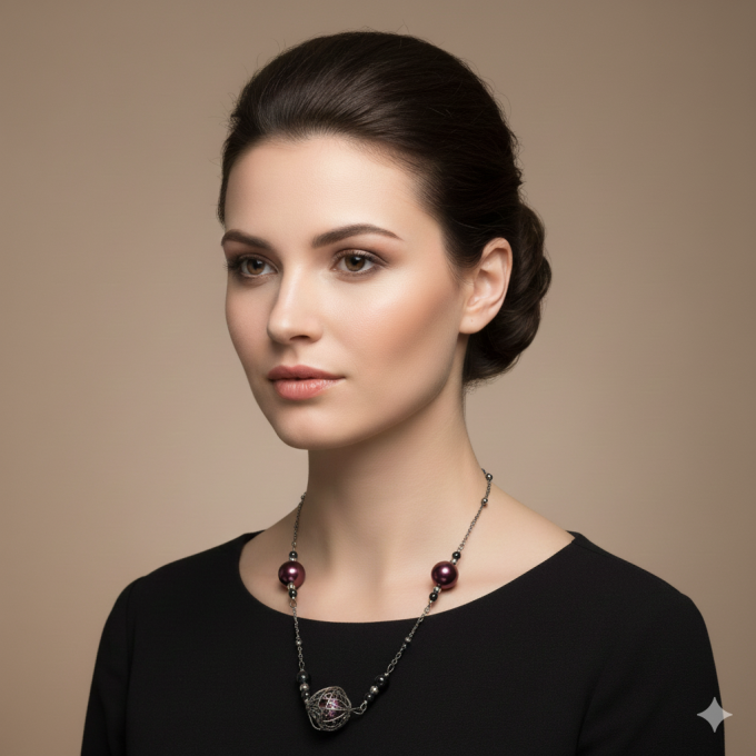 PARURE Bohème chic ( COLLIER + BOUCLES)