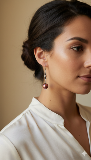 PARURE Bohème chic ( COLLIER + BOUCLES)