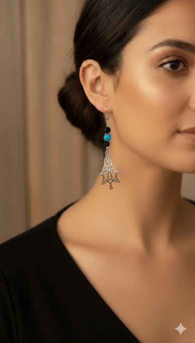 Boucles d’oreilles fushia