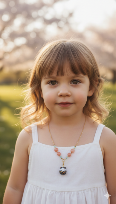 Collier chat porte bonheur